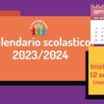 Calendario scolastico 2023/2024