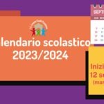 Calendario scolastico 2023/2024
